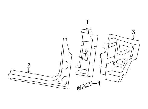 2023 Jeep Wrangler SHIM-Fender Diagram for 68359966AC