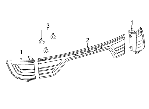 2021 Dodge Durango TAIL Diagram for 68272126AC