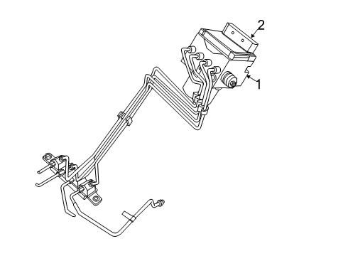 2022 Ram 1500 ABS Components Diagram