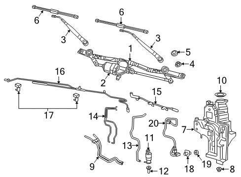 2023 Jeep Wrangler Wipers Diagram 4