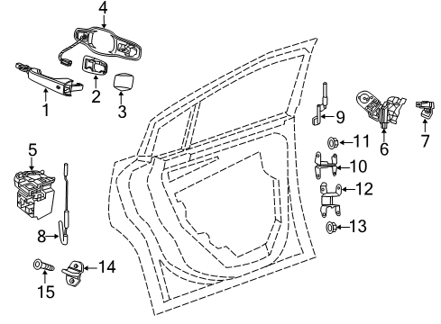 2023 Chrysler 300 Front Door Diagram 2