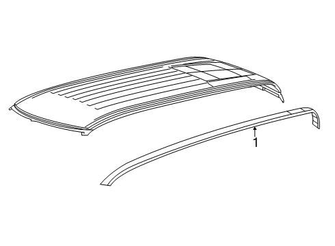 2022 Ram 1500 Exterior Trim - Cab Diagram 2