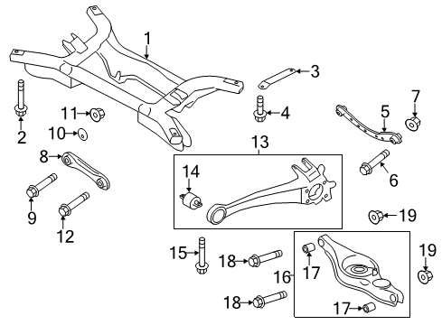 Nut-Front Suspension Lower Arm Diagram for MF920661