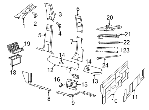 2014 Ram 2500 WRENCH-WHEEL LUG NUT Diagram for 68086358AC