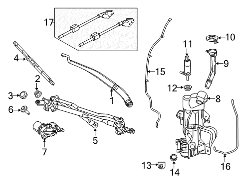 2021 Chrysler Voyager Wipers Diagram 3