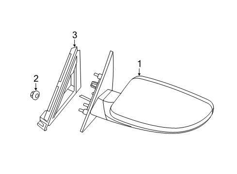 2023 Chrysler 300 Mirrors Diagram