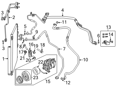 2022 Ram 1500 Classic A/C Compressor Diagram 2