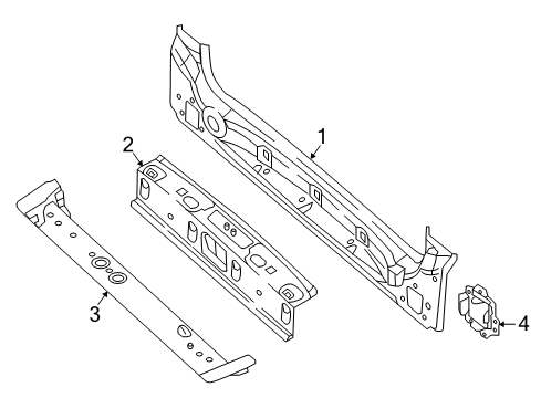 2021 Chrysler Voyager Rear Body Diagram