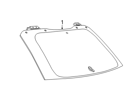 2022 Jeep Grand Cherokee WK Glass - Lift Gate Diagram