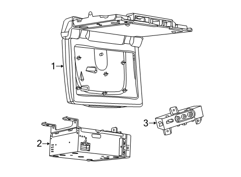 2022 Jeep Grand Cherokee WK Entertainment System Components Diagram