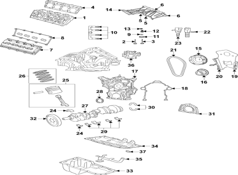 2022 Jeep Wagoneer ENGINE MOUNT Diagram for 68403916AC