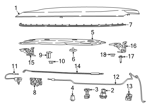 2023 Jeep Compass HOOD Diagram for 68488241AA