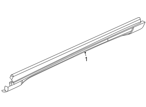 2024 Jeep Grand Cherokee L Exterior Trim - Pillars Diagram