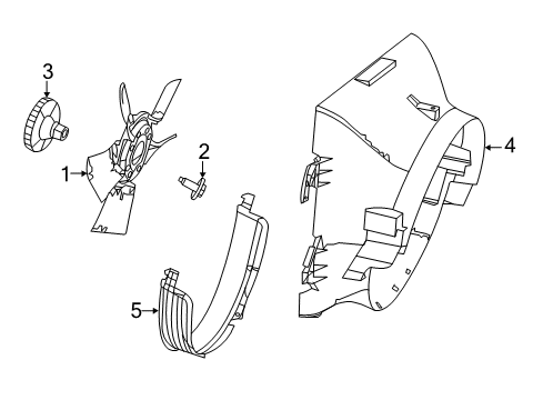 2023 Ram 1500 Classic Cooling System, Radiator, Water Pump, Cooling Fan Diagram 2