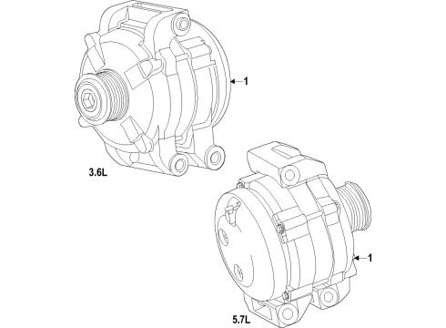 2021 Jeep Grand Cherokee L Alternator Diagram 1