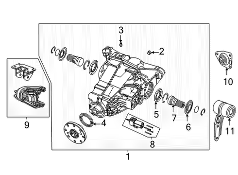 2023 Jeep Grand Wagoneer L Axle & Differential - Rear Diagram 1