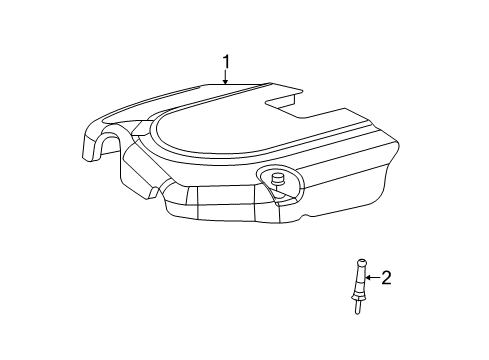 2023 Dodge Charger Engine Appearance Cover Diagram 1