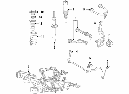 2022 Jeep Grand Cherokee BUMPER-SUSPENSION JOUNCE Diagram for 68373995AC