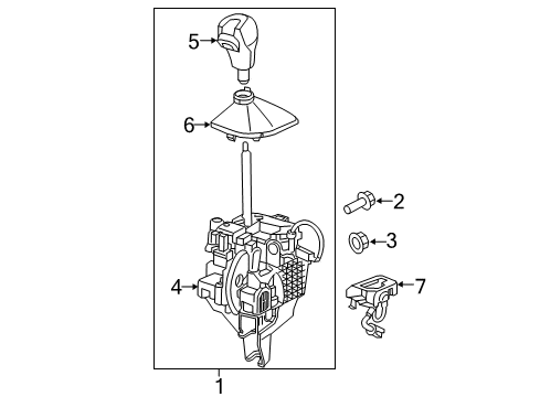 2016 Ram ProMaster City Shifter-Transmission Diagram for 68237058AF