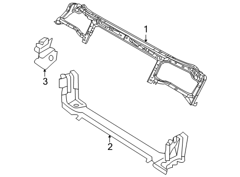 2023 Dodge Challenger Radiator Support Diagram