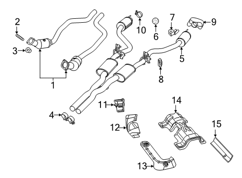 2022 Dodge Challenger MUFFLER-Exhaust Diagram for 68516709AA