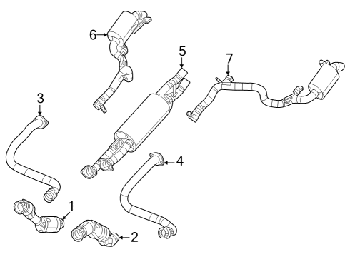 2023 Jeep Grand Wagoneer L RESONATOR-EXHAUST Diagram for 68490249AC