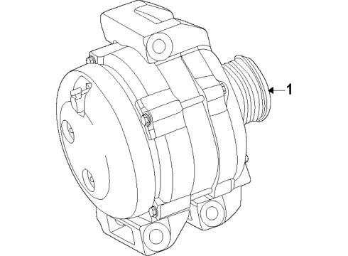 2022 Jeep Gladiator Alternator Diagram 1