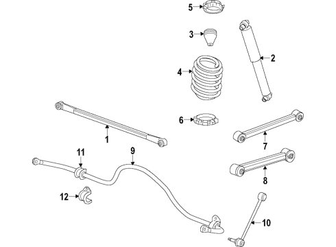 2022 Ram 2500 STABILIZER BAR Diagram for 68235278AB