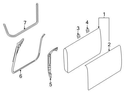 2023 Dodge Challenger Door & Components Diagram