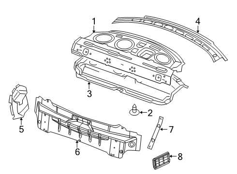 2023 Dodge Challenger Rear Body Diagram