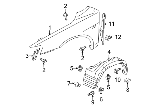 Bracket-Front Fender Diagram for 5220C649