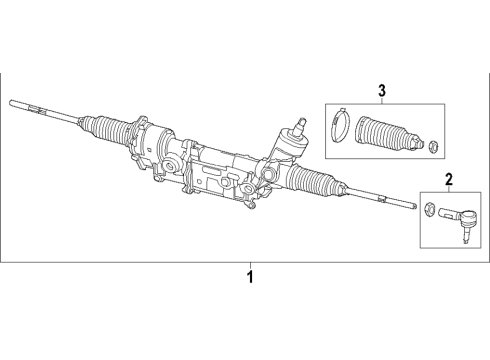 2021 Ram ProMaster City Steering Column & Wheel, Steering Gear & Linkage Diagram 4