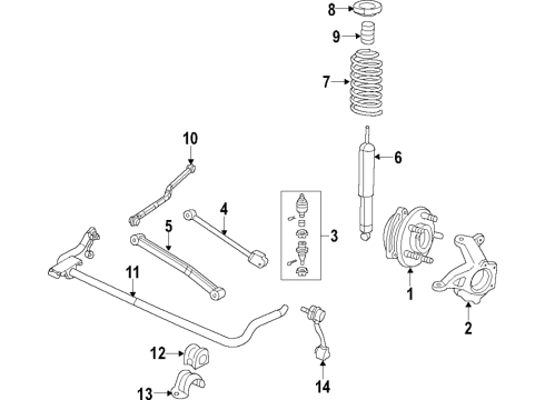 2021 Jeep Wrangler BUSHING-STABILIZER Bar Diagram for 68413960AC