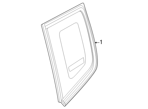 2021 Jeep Renegade Glass & Hardware - Quarter Panel Diagram