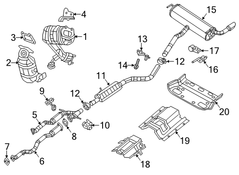 2022 Jeep Cherokee Exhaust Components Diagram 3