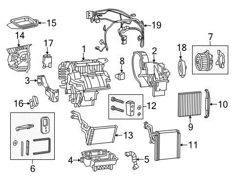 2022 Jeep Cherokee CABIN AIR Diagram for 68535624AA