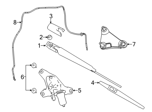 2022 Dodge Durango Wipers Diagram 1