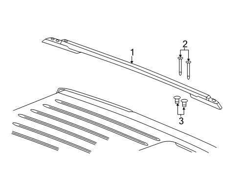 2022 Jeep Grand Cherokee WK Luggage Carrier Diagram