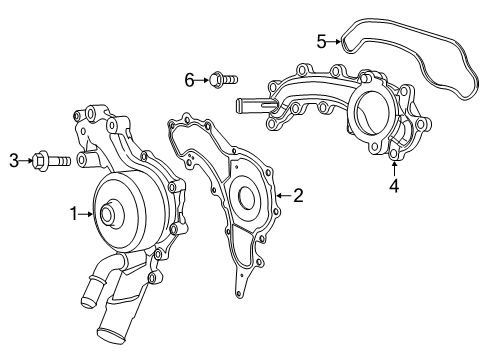 2022 Ram ProMaster 1500 Water Pump Diagram