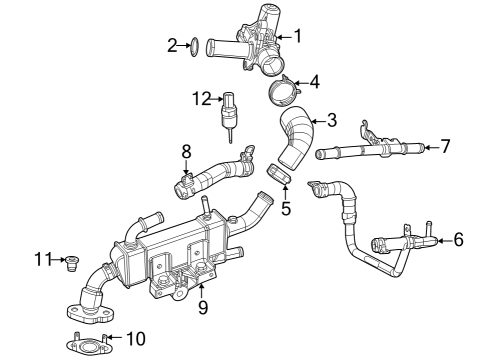 2023 Jeep Grand Cherokee EGR Diagram for 68400415AB