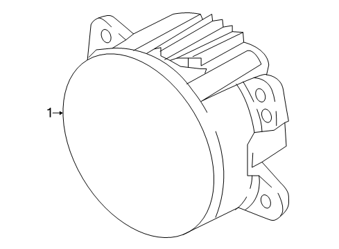 2023 Jeep Wrangler Lamp-Front Fog Diagram for 68503996AA