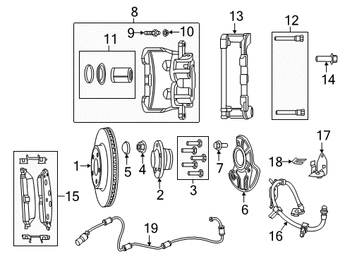 2023 Dodge Charger Front Brakes Diagram 3