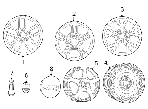 2022 Jeep Grand Cherokee Wheels Diagram 3