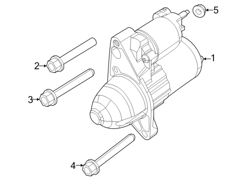 2023 Jeep Compass STARTER-ENGINE Diagram for 68430862AC