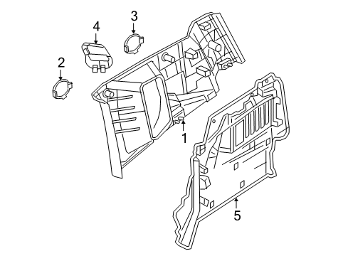 2023 Jeep Renegade Interior Trim - Quarter Panels Diagram