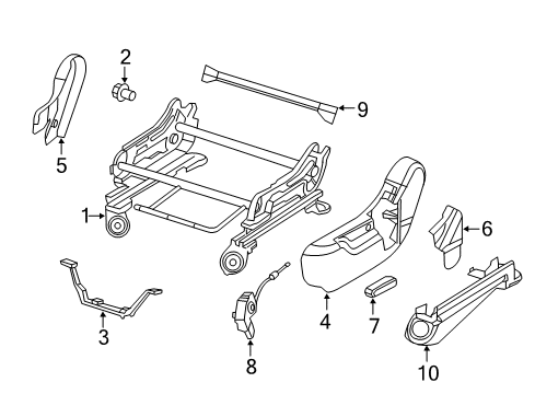 2022 Dodge Durango Tracks & Components Diagram 1