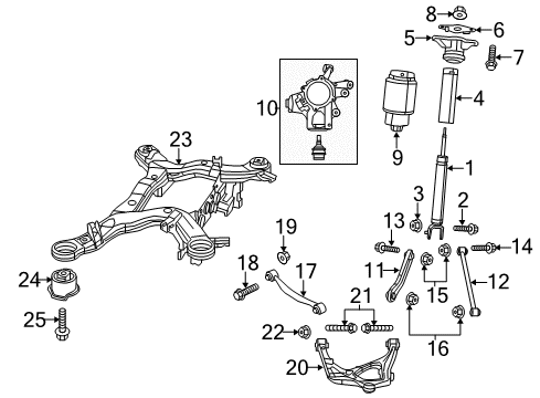 2022 Jeep Grand Cherokee WK Rear Suspension Diagram 2