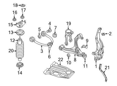 2016 Jeep Grand Cherokee ABSORBER-SUSPENSION Diagram for 68298324AF