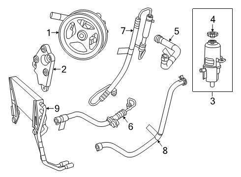 2023 Ram 2500 PUMP SUPPLY Diagram for 68399219AD