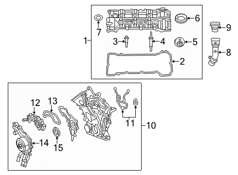 2023 Dodge Charger Valve & Timing Covers Diagram